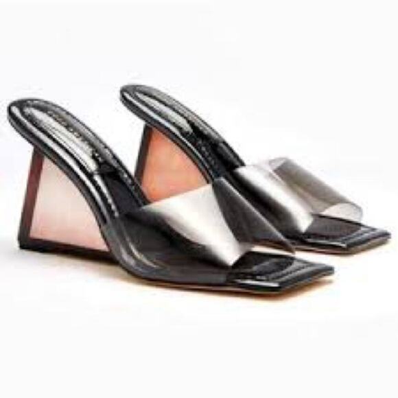 Good American Shoes - Good American | Cinderella Black Wedges